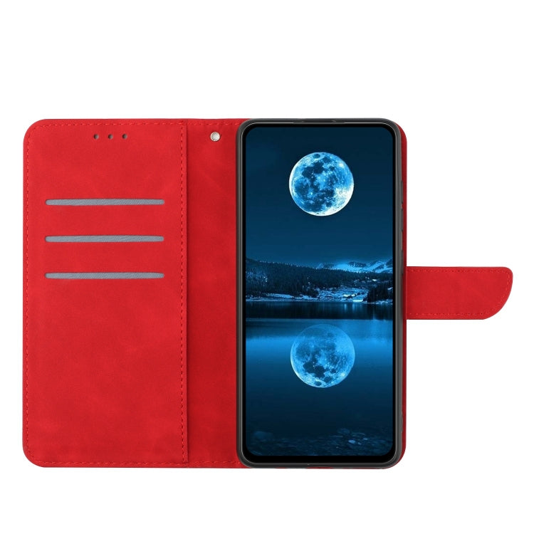 For Sony Xperia 10 III Stitching Embossed Leather Phone Case(Red) - Sony Cases by buy2fix | Online Shopping UK | buy2fix