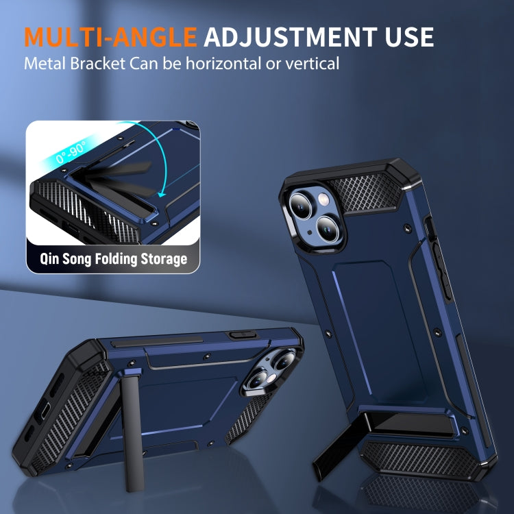 For iPhone 11 Pro Matte Holder Phone Case(Royal Blue) - iPhone 11 Pro Cases by buy2fix | Online Shopping UK | buy2fix