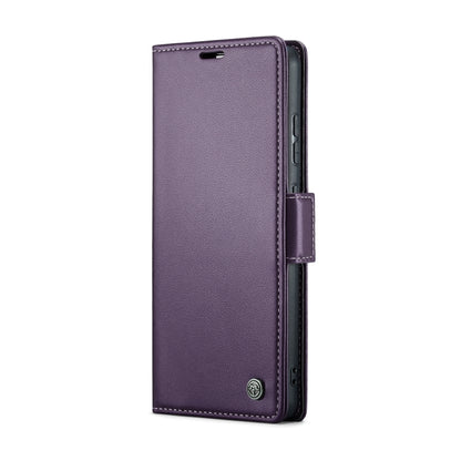 For Samsung Galaxy A52/A52s 5G CaseMe 023 Butterfly Buckle Litchi Texture RFID Anti-theft Leather Phone Case(Pearly Purple) - Galaxy Phone Cases by CaseMe | Online Shopping UK | buy2fix