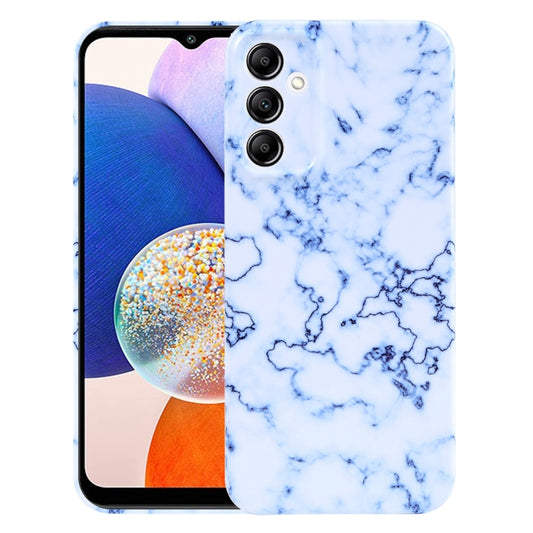 For Samsung Galaxy A14 Marble Pattern Phone Case(Blue White) - Galaxy Phone Cases by buy2fix | Online Shopping UK | buy2fix