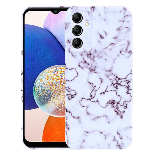 For Samsung Galaxy A14 Marble Pattern Phone Case(Red White) - Galaxy Phone Cases by buy2fix | Online Shopping UK | buy2fix