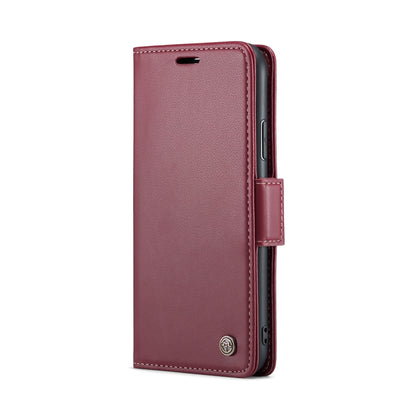 For iPhone 11 Pro CaseMe 023 Butterfly Buckle Litchi Texture RFID Anti-theft Leather Phone Case(Wine Red) - iPhone 11 Pro Cases by CaseMe | Online Shopping UK | buy2fix