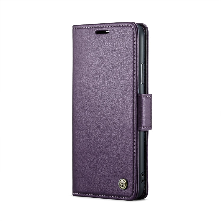 For iPhone XS Max CaseMe 023 Butterfly Buckle Litchi Texture RFID Anti-theft Leather Phone Case(Pearly Purple) - More iPhone Cases by CaseMe | Online Shopping UK | buy2fix