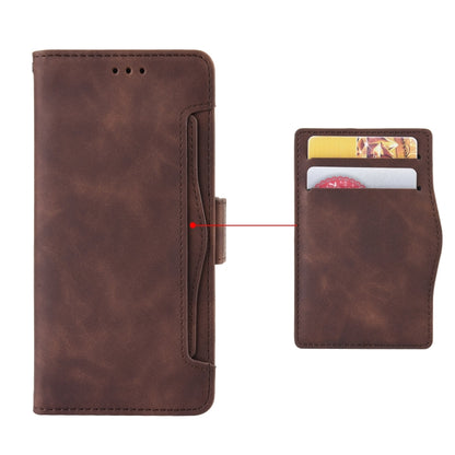 For Xiaomi Poco F5 Pro / Redmi K60 5G / K60 Pro Skin Feel Calf Texture Card Slots Leather Phone Case(Brown) - Xiaomi Cases by buy2fix | Online Shopping UK | buy2fix