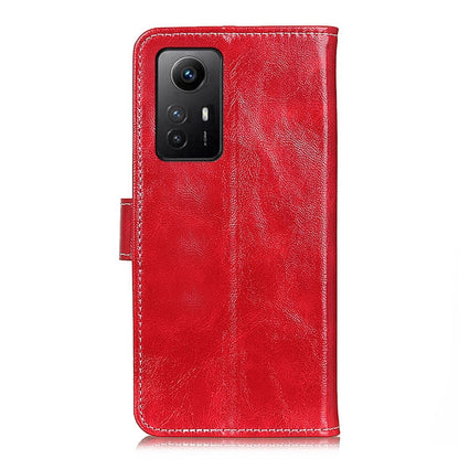 For Xiaomi Redmi Note 12S 4G Retro Crazy Horse Texture Horizontal Flip Leather Phone Case(Red) - Xiaomi Cases by buy2fix | Online Shopping UK | buy2fix
