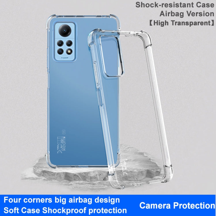 For Xiaomi Redmi Note 12 Pro 4G imak Shockproof Airbag TPU Phone Case(Transparent) - Xiaomi Cases by imak | Online Shopping UK | buy2fix