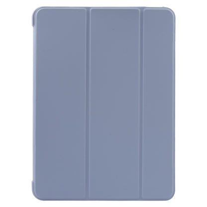 For iPad 10.9 2022 / Air 5 / Air 4 GEBEI 3-folding Holder Shockproof Flip Leather Tablet Case(Light Purple) - iPad 10th Gen 10.9 Cases by GEBEI | Online Shopping UK | buy2fix