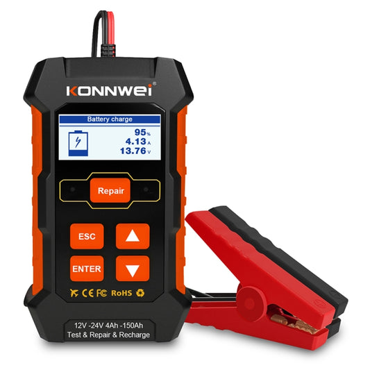 KONNWEI KW520 12V / 24V 3 in 1 Car Battery Tester with Detection & Repair & Charging Function(EU Plug) - Code Readers & Scan Tools by KONNWEI | Online Shopping UK | buy2fix