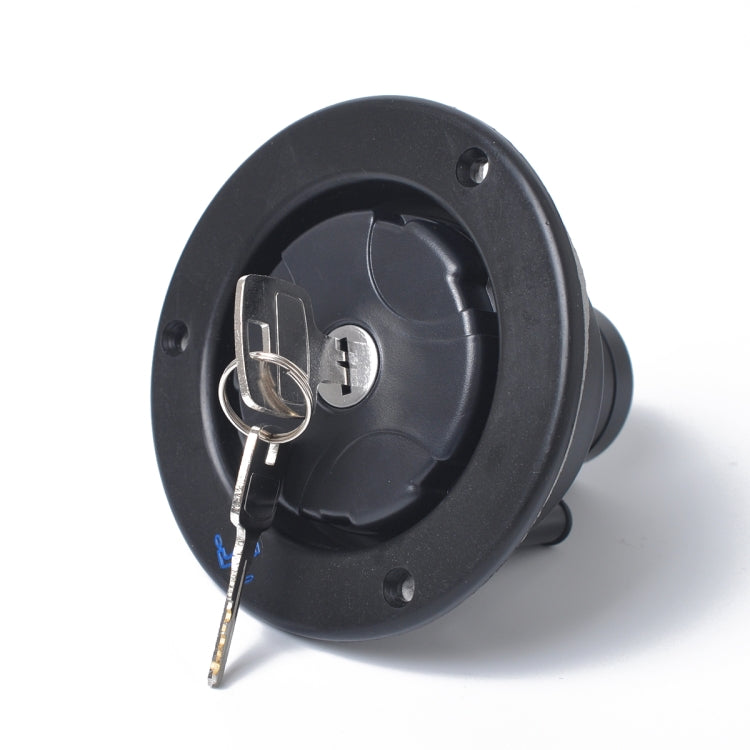 Locking Gravity Water Inlet Fill Dish Hatch Lock for RV Camper Trailer Cars(Black) - Locks & Hasps by buy2fix | Online Shopping UK | buy2fix