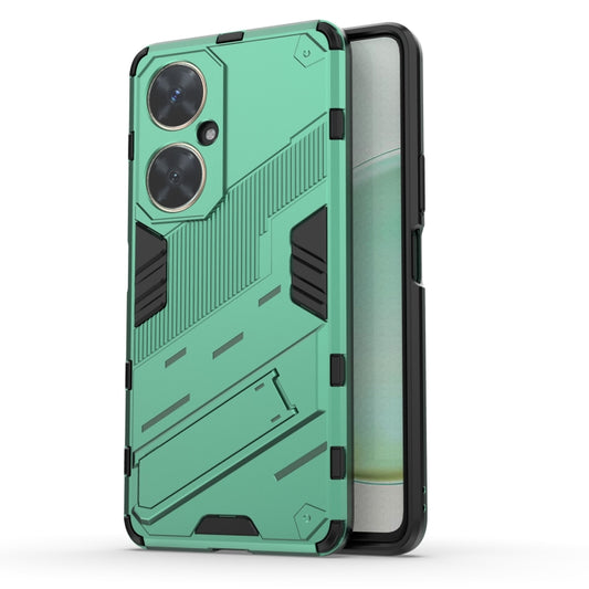 For Huawei nova 11i 4G Punk Armor 2 in 1 PC + TPU Phone Case with Holder(Green) - Huawei Cases by buy2fix | Online Shopping UK | buy2fix