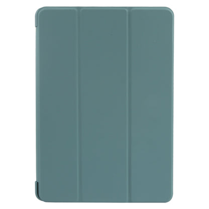 For Huawei MatePad Air 11.5 GEBEI 3-folding Holder Shockproof Flip Leather Tablet Case(Dark Green) - Huawei by GEBEI | Online Shopping UK | buy2fix