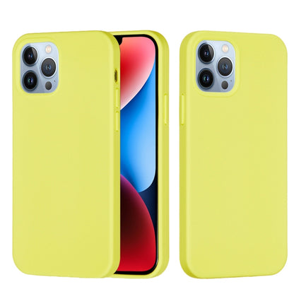 For iPhone 15 Pro Solid Color Silicone Phone Case(Lemon Yellow) - iPhone 15 Pro Cases by buy2fix | Online Shopping UK | buy2fix