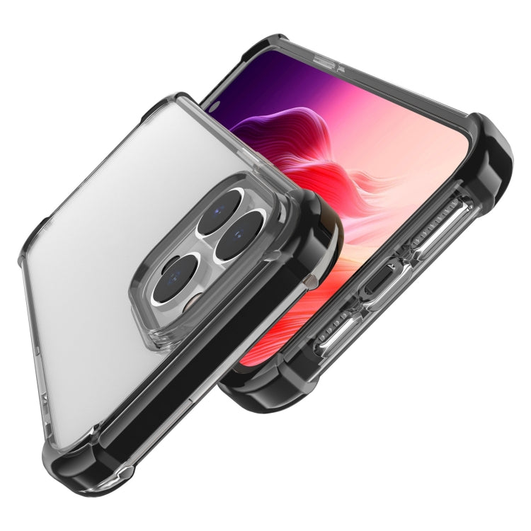 For iPhone 15 Pro Four-corner Shockproof TPU + Acrylic Phone Case(Black) - iPhone 15 Pro Cases by buy2fix | Online Shopping UK | buy2fix