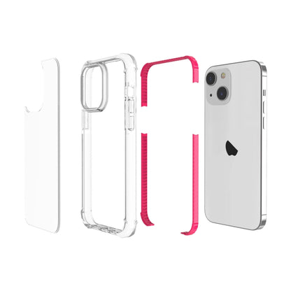 For iPhone 15 Four-corner Shockproof TPU + Acrylic Phone Case(Pink) - iPhone 15 Cases by buy2fix | Online Shopping UK | buy2fix