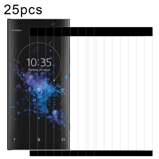 For Sony Xperia XA2 Plus 25pcs 3D Curved Edge Full Screen Tempered Glass Film - Sony Tempered Glass by buy2fix | Online Shopping UK | buy2fix