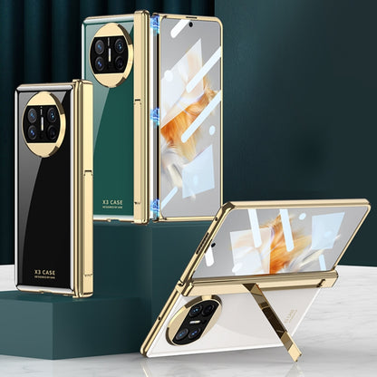 For Huawei Mate X3 GKK Integrated Plating Hinge Folding Phone Case(White) - Huawei Cases by GKK | Online Shopping UK | buy2fix