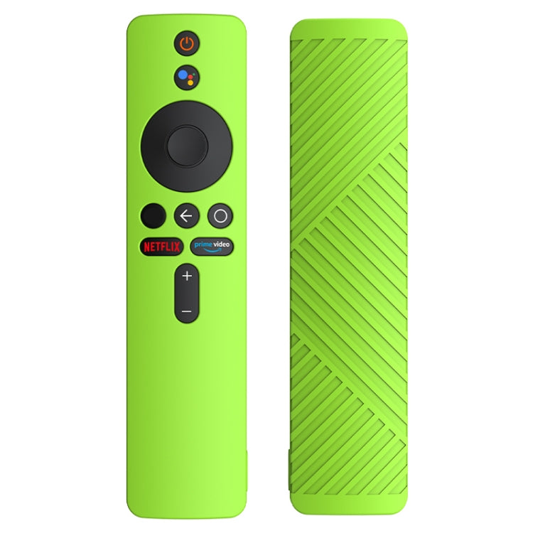 For Xiaomi MiBox S Remote Control Liquid Silicone Protective Case(Fluorescent Green) - Remote Control Covers by buy2fix | Online Shopping UK | buy2fix