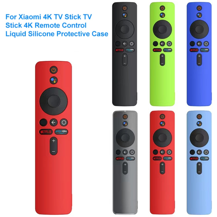 For Xiaomi 4K TV Stick Remote Control Liquid Silicone Protective Case(Red) - Remote Control Covers by buy2fix | Online Shopping UK | buy2fix