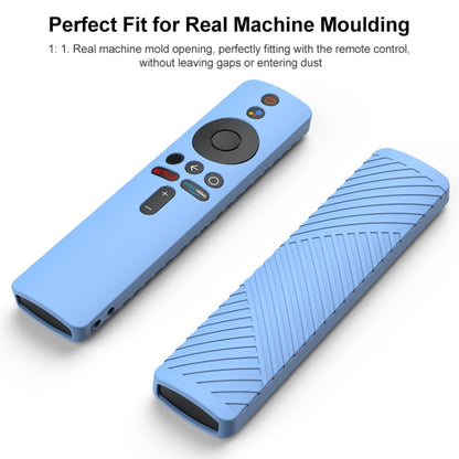 For Xiaomi MiBox S Remote Control Liquid Silicone Protective Case(Dark Blue) - Remote Control Covers by buy2fix | Online Shopping UK | buy2fix