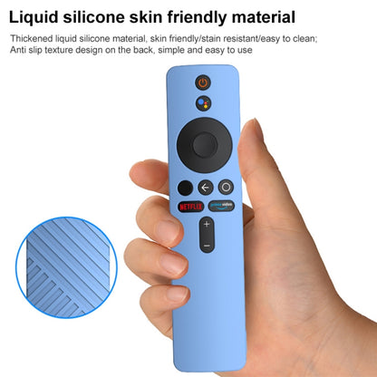For Xiaomi MiBox S Remote Control Liquid Silicone Protective Case(Dark Blue) - Remote Control Covers by buy2fix | Online Shopping UK | buy2fix