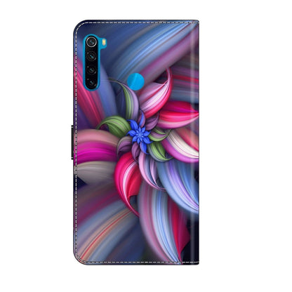 For Xiaomi Redmi Note 8T Crystal 3D Shockproof Protective Leather Phone Case(Colorful Flower) - Xiaomi Cases by buy2fix | Online Shopping UK | buy2fix