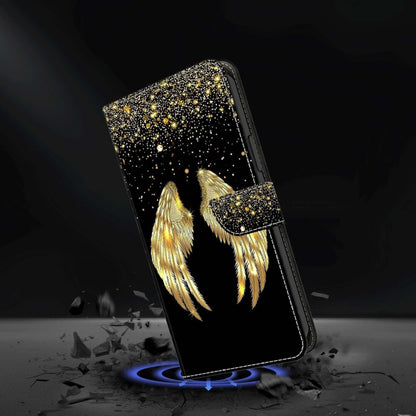 For Xiaomi 13 Pro Crystal 3D Shockproof Protective Leather Phone Case(Golden Wings) - 13 Pro Cases by buy2fix | Online Shopping UK | buy2fix