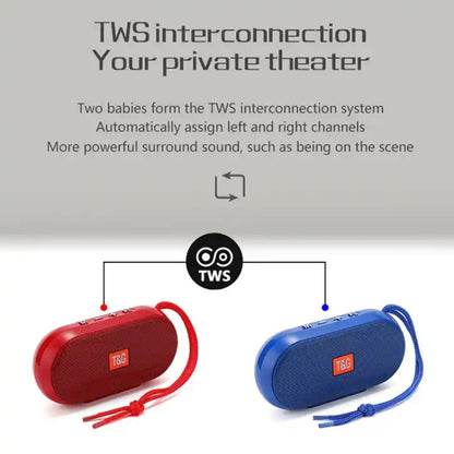 T&G TG179 Outdoor Multifunctional Wireless Bluetooth Speaker Support USB / TF / FM(Sky Blue) - Mini Speaker by T&G | Online Shopping UK | buy2fix