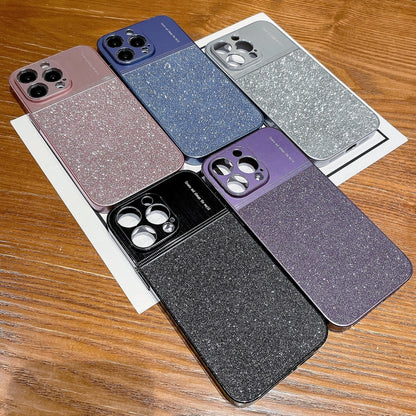 For iPhone 13 Metallic Glitter Powder Shockproof Phone Case(Grey) - iPhone 13 Cases by buy2fix | Online Shopping UK | buy2fix