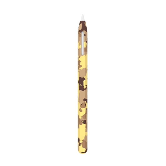For Apple Pencil 2 LOVE MEI Camouflage Silicone Protective Pen Case(Yellow) - Pencil Accessories by LOVE MEI | Online Shopping UK | buy2fix