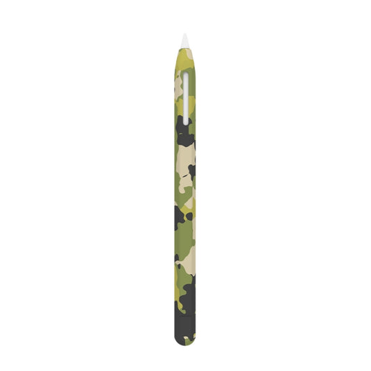 For Apple Pencil 2 LOVE MEI Camouflage Silicone Protective Pen Case(Green) - Pencil Accessories by LOVE MEI | Online Shopping UK | buy2fix