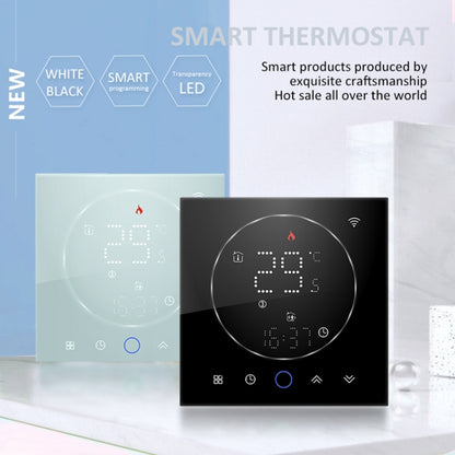 BHT-008GCLW 95-240V AC 5A Smart Home Boiler Heating LED Thermostat With WiFi(White) - Thermostat & Thermometer by buy2fix | Online Shopping UK | buy2fix