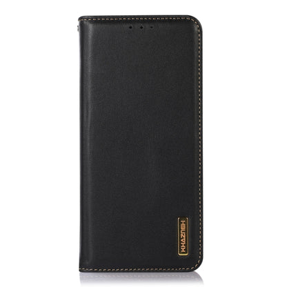 For OnePlus Ace 2 Pro KHAZNEH Nappa Top Layer Cowhide Leather Phone Case(Black) - OnePlus Cases by buy2fix | Online Shopping UK | buy2fix