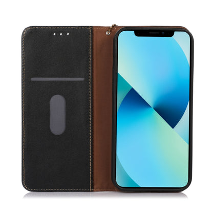 For OnePlus Ace 2 Pro KHAZNEH Nappa Top Layer Cowhide Leather Phone Case(Black) - OnePlus Cases by buy2fix | Online Shopping UK | buy2fix