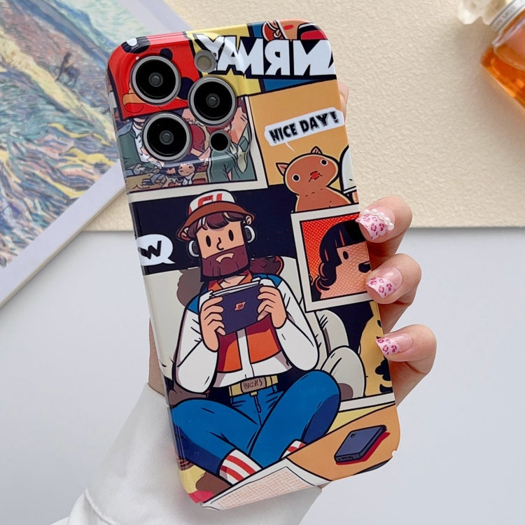 For iPhone 11 Pro Painted Pattern Precise Hole PC Phone Case(Vacationer) - iPhone 11 Pro Cases by buy2fix | Online Shopping UK | buy2fix