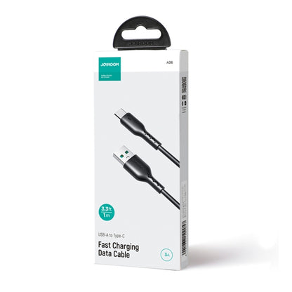 JOYROOM SA26-AC3 Flash Charge Series 3A USB to USB-C / Type-C Fast Charging Data Cable, Cable Length:1m(Black) - USB-C & Type-C Cable by JOYROOM | Online Shopping UK | buy2fix