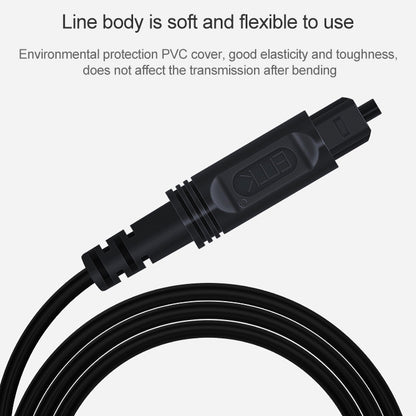 5m EMK OD2.2mm Digital Audio Optical Fiber Cable Plastic Speaker Balance Cable(Sky Blue) - Audio Optical Cables by EMK | Online Shopping UK | buy2fix
