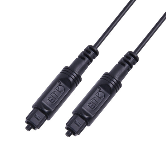 15m EMK OD2.2mm Digital Audio Optical Fiber Cable Plastic Speaker Balance Cable(Black) - Audio Optical Cables by EMK | Online Shopping UK | buy2fix