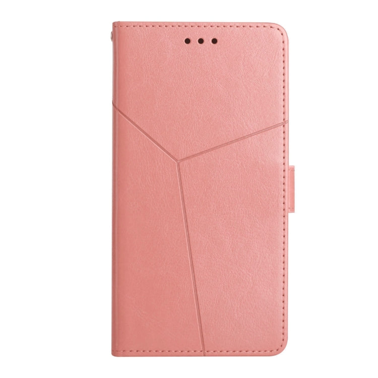 For Honor 90 Lite Y-shaped Pattern Flip Leather Phone Case(Pink) - Honor Cases by buy2fix | Online Shopping UK | buy2fix