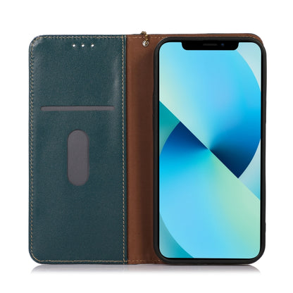 For Honor 90 KHAZNEH Nappa Top Layer Cowhide Leather Phone Case(Green) - Honor Cases by buy2fix | Online Shopping UK | buy2fix