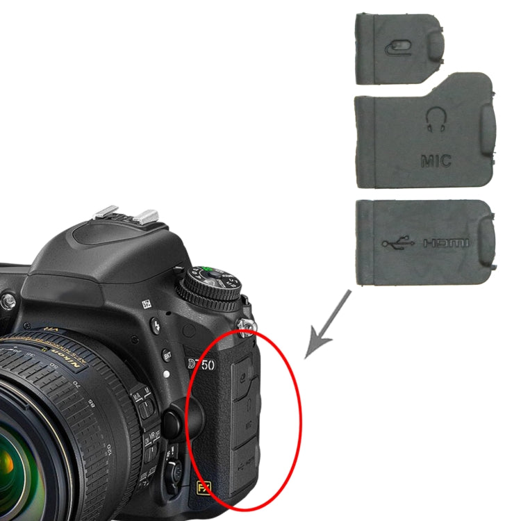 For Nikon D750 OEM USB Cover Cap - USB Cover Cap by buy2fix | Online Shopping UK | buy2fix