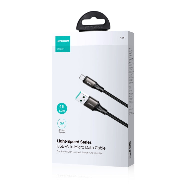 JOYROOM SA25-AM3 3A USB to Micro USB Fast Charge Data Cable, Length:3m(White) - Micro USB Cable by JOYROOM | Online Shopping UK | buy2fix