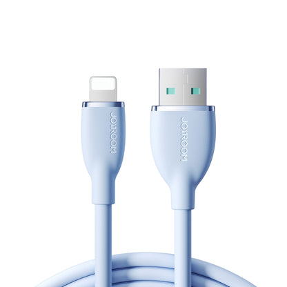 JOYROOM SA29-AL3 3A USB to 8 Pin Liquid Silicone Fast Charging Data Cable, Length: 1.2m(Blue) - Normal Style Cable by JOYROOM | Online Shopping UK | buy2fix