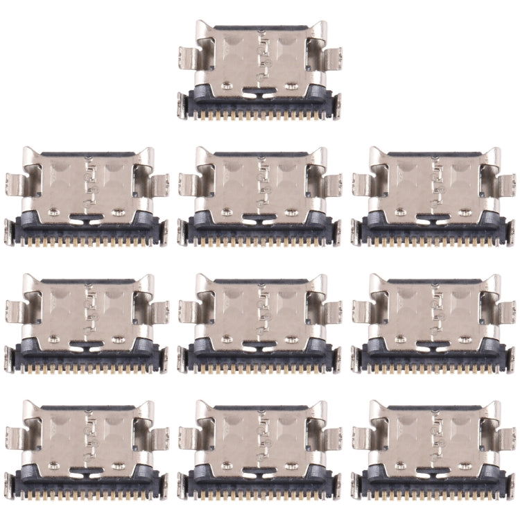 For Samsung Galaxy M14 5G SM-M146B 10 PCS Charging Port Connector - Single Tail Connector by buy2fix | Online Shopping UK | buy2fix