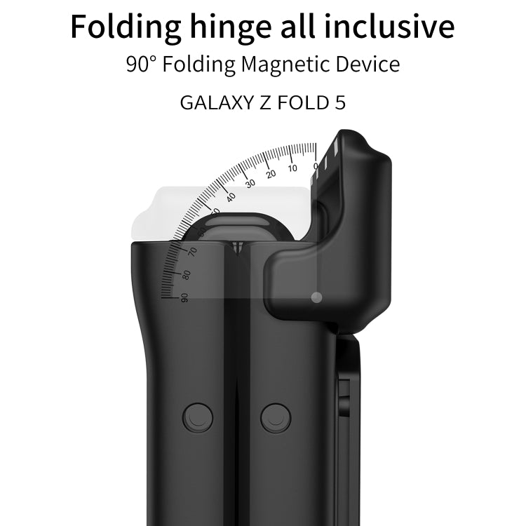 For Samsung Galaxy Z Fold5 GKK Integrated Folding Armored Shell PC Phone Case(Silver) - Galaxy Z Fold5 Cases by GKK | Online Shopping UK | buy2fix