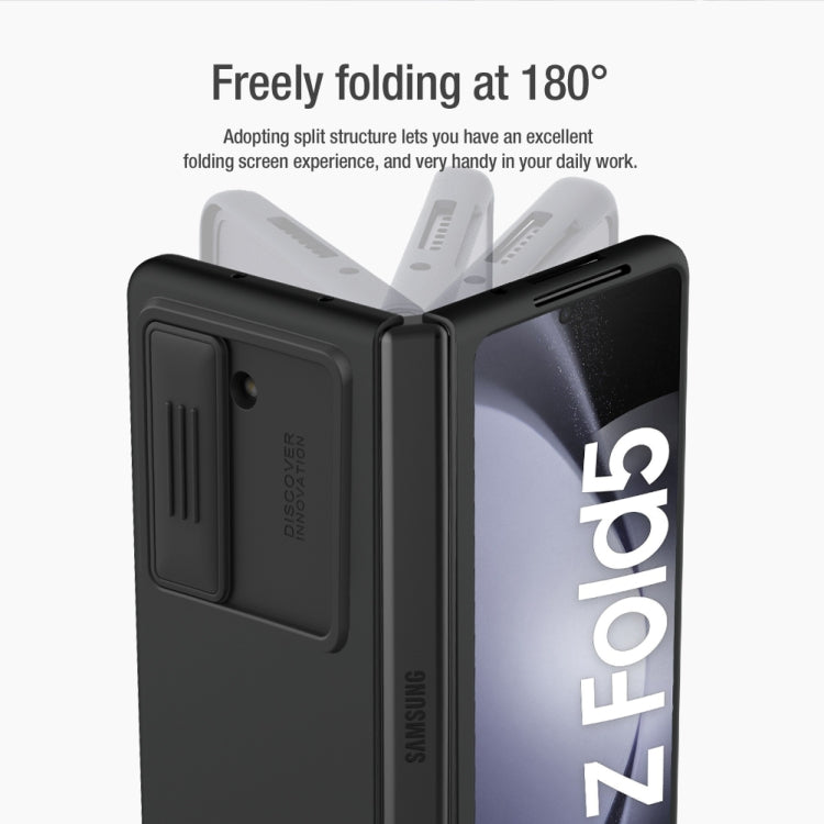 For Samsung Galaxy Z Fold5 NILLKIN CamShield Liquid Silicone + PC Full Coverage Phone Case(Black) - Galaxy Z Fold5 Cases by NILLKIN | Online Shopping UK | buy2fix