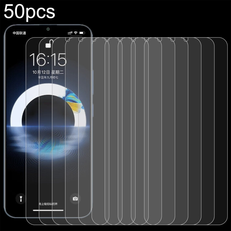 For LeBest M50 Pro 50pcs 0.26mm 9H 2.5D Tempered Glass Film - Others by buy2fix | Online Shopping UK | buy2fix