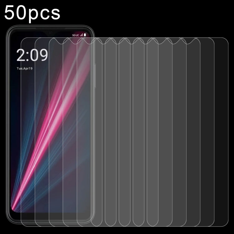 For T-Mobile REVVL 6x pro 50pcs 0.26mm 9H 2.5D Tempered Glass Film - Others by buy2fix | Online Shopping UK | buy2fix