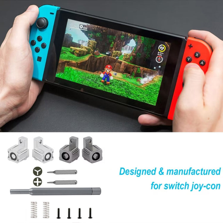 For Switch JoyCon Handle Metal Lock Replacement Parts, Spec:5 in 1 Lock Set Grey - Switch Spare Parts by buy2fix | Online Shopping UK | buy2fix