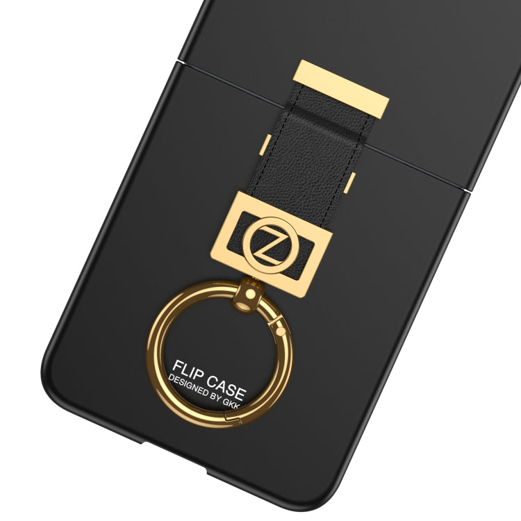 For Samsung Galaxy Z Flip4 5G GKK Integrated Ultra-thin Phone Case with Z Ring Holder(Purple) - Galaxy Z Flip4 5G Cases by GKK | Online Shopping UK | buy2fix