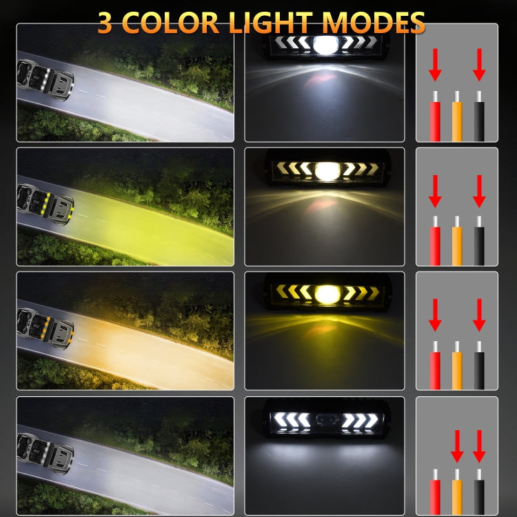 S17 6 inch Arrow Monocular Spotlight(Black) - Work Lights by buy2fix | Online Shopping UK | buy2fix